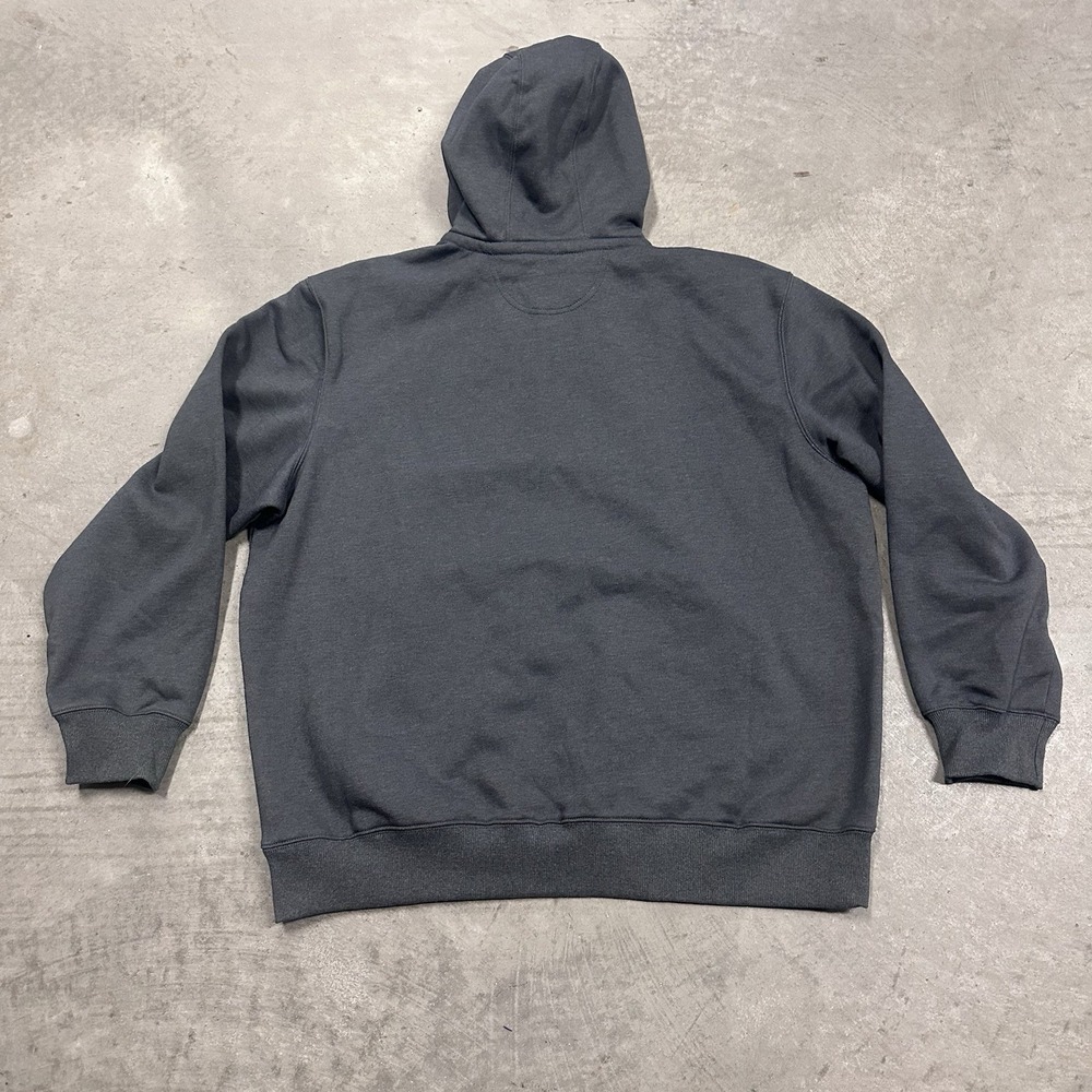 Carhartt Rain Defender Hoodie Mens 2XL Gray Sweatshirt Fleece Loose 100617 - Picture 2 of 8